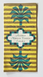 1950er Jahre "Französisch-Nordafrika, Magie des Islam" Broschüre & Karte, EUC - Bild 1 von 4