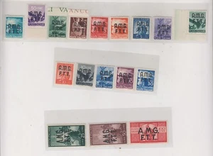 ITALIA, TRIESTE A, 1947, AMG FTT embalaje original set, montado sin montar o nunca montado a - Imagen 1 de 2