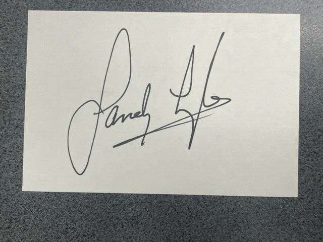 SANDY LYLE Signed Autographed Cut 4 x 6  Index Card - GTP - Golf - Image 1 of 1