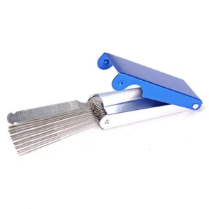 Gitarren Sattel Feilenset aus Edelstahl von 0.3mm - 1.6mm Größe -blau - Bild 1 von 8