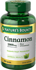 Nature'S Bounty Cinnamon Pills and Chromium Herbal Health Supplement, Promotes S