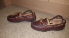 LAND'S END BROWN PURE LEATHER WOMEN'S LOAFERS SIZE 6 B