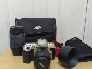 Nikon N60 Film Camera Nikon Nikkor 35-80mm 1:4-5.6 D In. Samsonite Bag Tested - Picture 1 of 5
