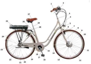 SFM / Sachs VR Gabel 25 - 4 Style Plus beere ZX325re Saxonette Style Plus - Picture 1 of 1