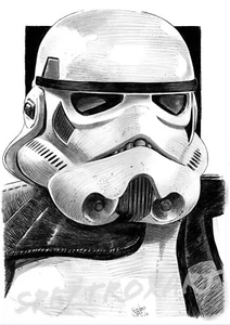 STAR WARS LIMITED EDITION ART PRINT "Imperial Stormtrooper" - Picture 1 of 2