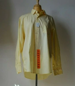 Alexander Julian neu ohne Etikett Baumwollmischung Button-Down-Hemd für Herren Butter Größe 16-16,5 - Bild 1 von 5