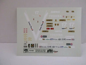 BBR 1/43 DECAL FERRARI 333 SP 24H DAYTONA 1998 #17 DANKA COD. PJ 155 - Foto 1 di 3