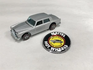 HOT WHEELS RED LINE ROLLS ROYCE SILVER w DARK INT NEAR MINT w BADGE WOW - Picture 1 of 3