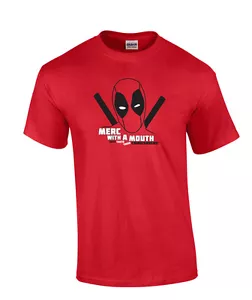 Deadpool Taste Chimichangas Wade Wilson T-Shirt Retro 90er Jahre Merc mit Mund - Bild 1 von 1