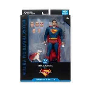 SUPERMAN & KRYPTO ( 2025 ) SUPERMAN MOVIE DC STUDIOS McFARLANE ACTION FIGURE - Picture 1 of 6