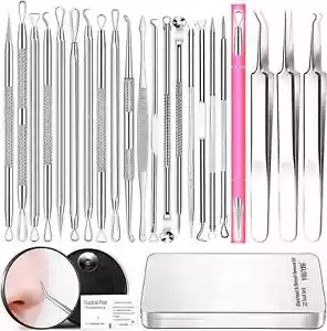 2024 Professional Pimple Popper Tool Kit - 22 PCS Blackhead Remover Tools for Ac - Picture 1 of 8