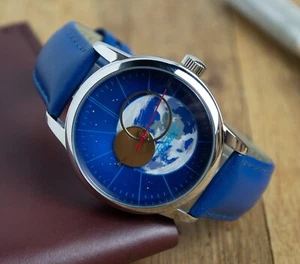 Reloj de Pulsera Hombre Personalizado Raketa Copérnico Azul Tierra URSS Raro Reparado - Imagen 1 de 11