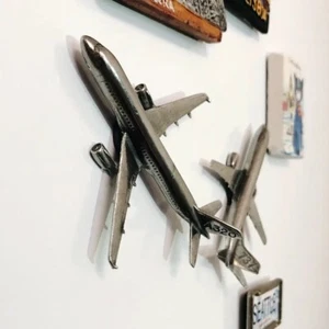 Metall Flugzeugmagnet, Flugzeugmagnet, Airbus, Boeing, A320, B737, Luftfahrt - Bild 1 von 6