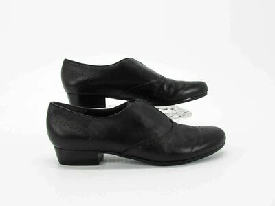 Zapato Munro Mujer Talla 6N Negro Punta de Ala Mocasín Cuero Usado qp Foto 1 de 4