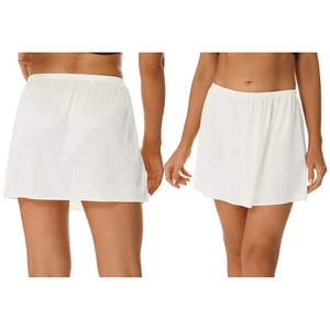 Damen Unterrock Kurz Lang Halbrock Petticoat Einfarbig Glatt Petticoat für Kleid - Bild 1 von 208