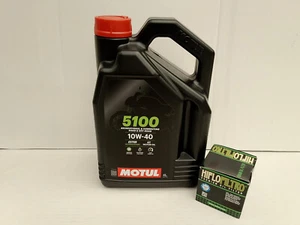 Motul 5100 10W-40 teilsyn / Ölfilter Yamaha YZX1000 R YMX YMS YEX YES alle ab 17 - Picture 1 of 1