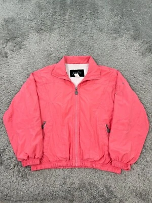 Vtg Kaelin Jacket Womens Medium Pink Full Zip Bomber Windbreaker Snow Ski Coat - Image 1 of 4