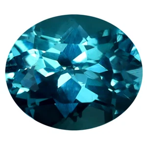 0.87 ct Incredible Oval Cut (6 x 5 mm) Brazil Paraiba Blue Apatite Gemstone - Picture 1 of 1
