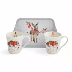 Wrendale Designs by Pimpernel Mug And Tray Set - Winter Friends - Picture 1 of 6
