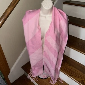 Victoria's Secret PINK COLLECTION Extra Long Scarf Shawl Fringe HARD 2 FIND❤️259 - Picture 1 of 7