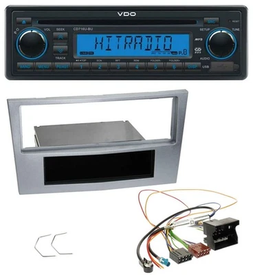 VDO AUX MP3 1DIN CD USB Autoradio für Opel Astra H Zafira B Corsa D ab 2005 matt - Bild 1 von 4