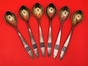 Tea Spoon Set Vintage Soviet Silver Original  about 1970's - Picture 1 of 8