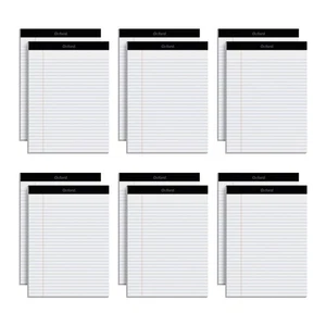 Oxford 8.5x11" Legal Pads, 12-Pack, Wide Ruled, Perforated, White Lined Paper - Picture 1 of 7