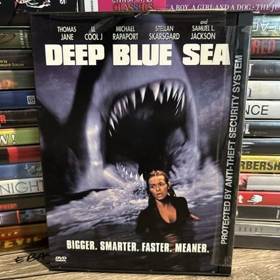 Deep Blue Sea DVD Suspense Shark Thriller Samuel Jackson Michael Rapaport LN - C - Image 1 of 4
