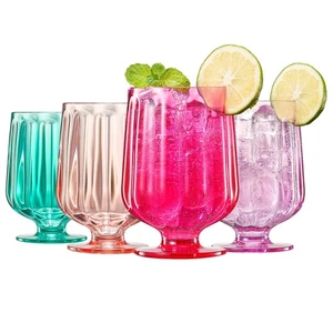 15 Unzen Unzerbrechliche Premium Trinkgläser 4er Set - Superqualität Acryl Plas... - Bild 1 von 8