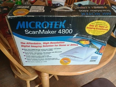 Microtek ScanMaker 4800 8.5” x 11.7” Scan Area Flatbed Scanner 9600x4800 DPI - Image 1 of 4