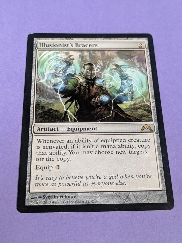 MTG Magic: Gatecrash: Illusionist's Bracers #231/249 Rare - LP - Image 1 of 2