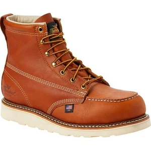NEW Men's Thorogood 6" Steel Toe Moc-Toe Boots Color Brown - Choose Size - Picture 1 of 5