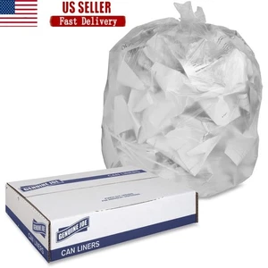 High-Density Can Liners Trash Bags Puncture Resistant 10 Gallon 1000 Count New - Picture 1 of 12