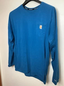 Carhartt Force Herren Long Sleeve Pocket Tee Relaxed Fit Gr. XL hellblau - Bild 1 von 11