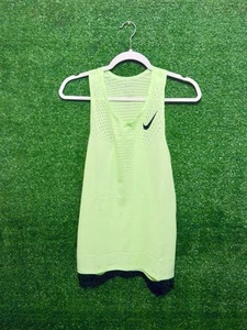 Nike Aeroswift Dri-Fit ADV Running Vest Sport Singlet - Mens Medium Vapour Green - Picture 1 of 2