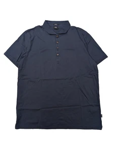 Camisa Polo HUGO BOSS Para Hombre 3XL Azul Marino Mercerizada Calce Ajustado Plummer 02 - Imagen 1 de 14