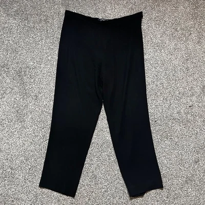 Pantalón Marina Rinaldi Negro Pierna Recta Talla 23 18UK 14US Clásico Oficina Carrera Foto 1 de 4