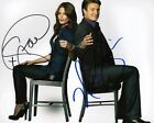 CASTLE - STANA KATIC & NATHAN FILLION AUTOGRAPHED SIGNED A4 PP POSTER PHOTO