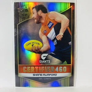 2017 Select AFL Certified 460 Shane Mumford GSW Giants C107 135/460 - Foto 1 di 3