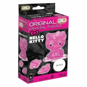 New Sealed Bepuzzled Hello Kitty Original 3D Crystal Puzzle Level 1 #30993 - Picture 1 of 5