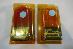 Blazer 4in Rectangular Clearance & Side Marker- Amber & Red  CW484wia & C484WIR - Picture 1 of 3