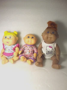 Cabbage Patch Kid ~ bambola CPK lotto di 3 ~ Bath Time con abiti e vasca da bagno - Foto 1 di 8