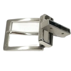 Dockers Reversible Chrome Belt Buckle Fits Up To 1⅜" Belt Buckle ONLY NO Belt - Picture 1 of 6