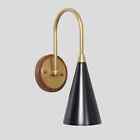 Stilnovo Style Single Shade Bulb Raw Brass Sputnik Wall Lamp Beside Wall Sconce