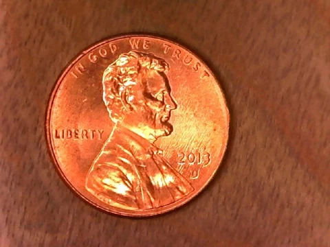 2013 D Lincoln Shield Cent (Red)  # 4 Cover