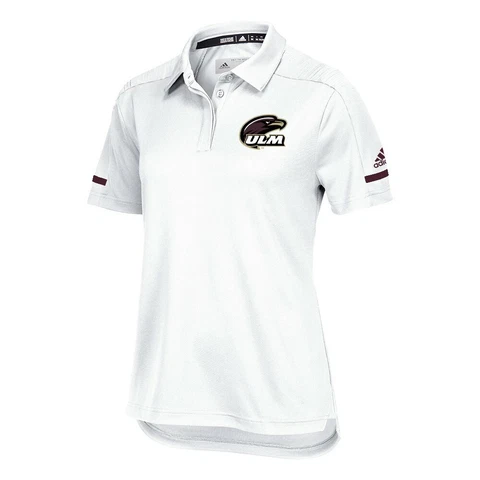 Louisiana-Monroe Warhawks NCAA Adidas Women's 2018 Sideline White Polo Shirt Cover