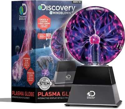Discovery Kids Plasma Globe Lamp with Touch and Sound Sensitive Lightning