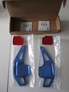 Blaue Schaltwippenverlängerung, für BMW 1er/2er/3er/5er/7er, X1/2/4/5/6 und i8  - Bild 1 von 4