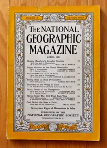 National Geographic abril 1954; Maryland; Suez; Ischia; aves; Sarre; montañas - Imagen 1 de 24