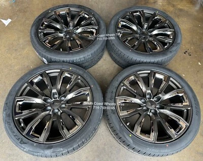 24” FR207 GREY CHROME WHEELS 295/40R24 TIRES GMC Yukon Sierra Tahoe Silverado - Image 1 of 4